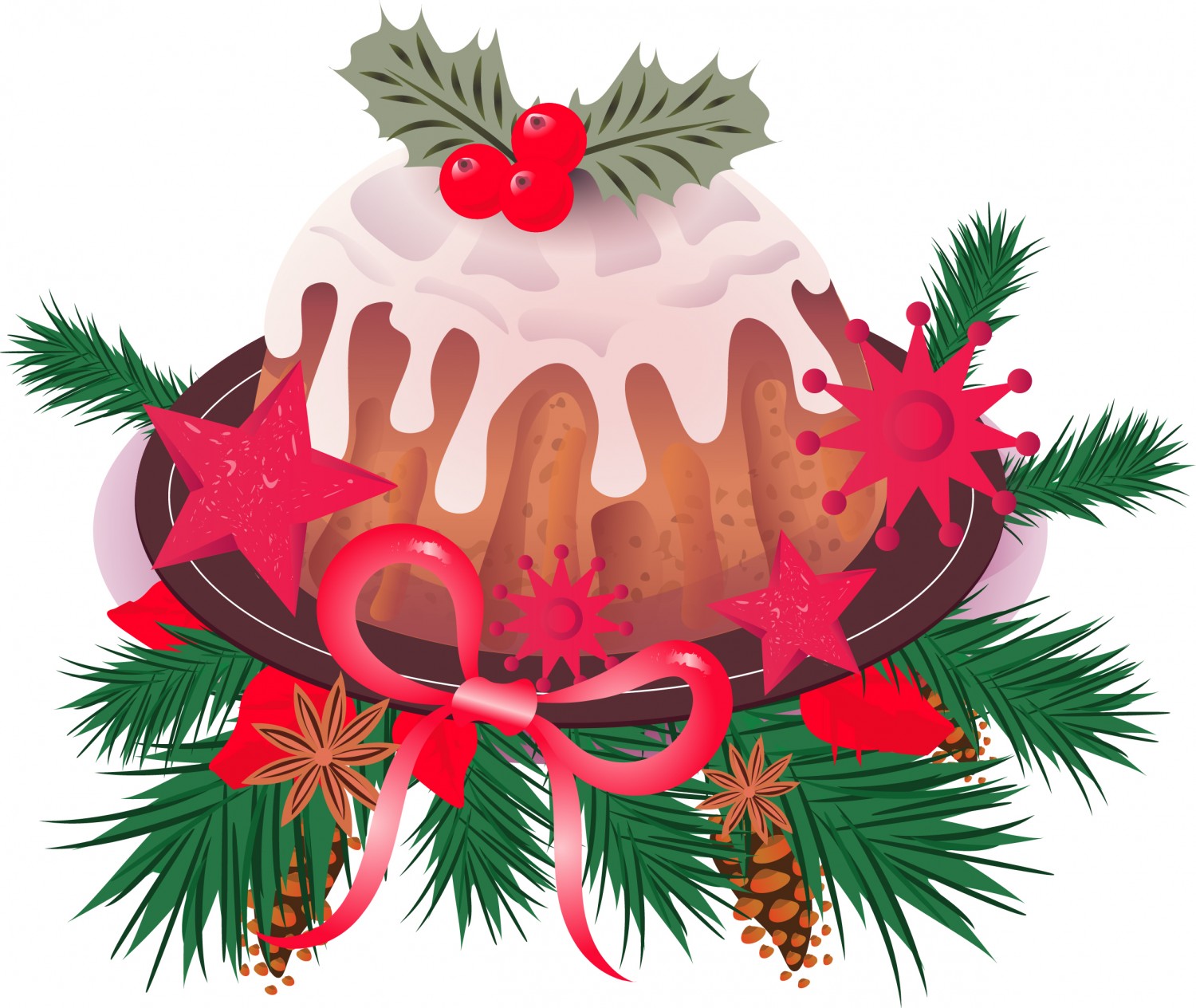 Christmas Illustrations pie tree
